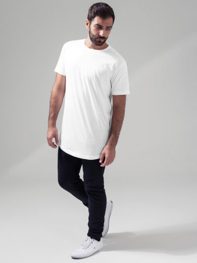 Build Your Brand Shaped Long Tee BY028