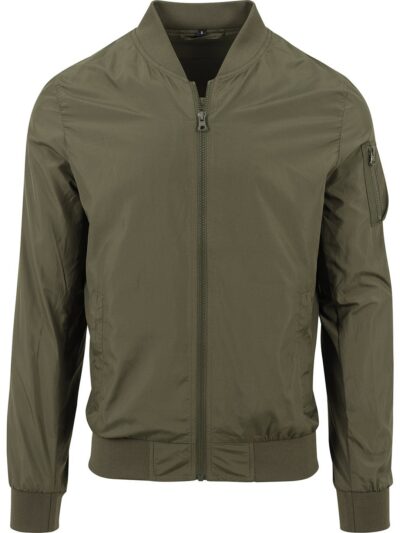 Build Your Brand Light Bomber Jacket BY045