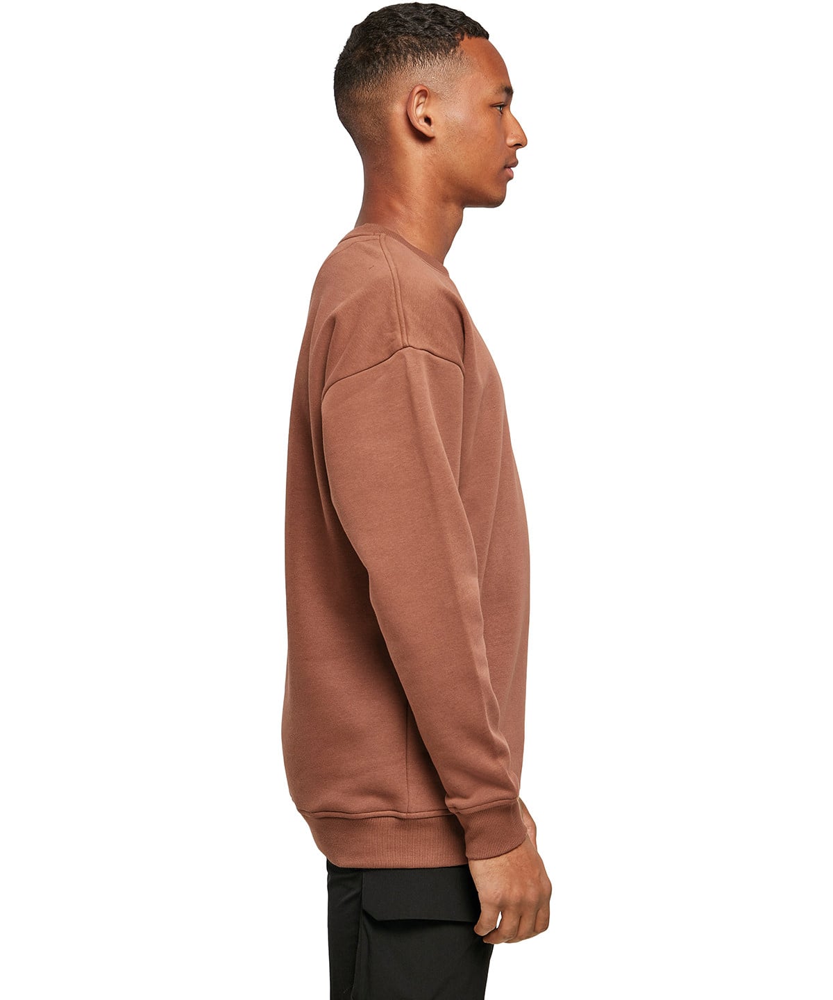 Build Your Brand Sweat Crew Neck BY075 model photo 2