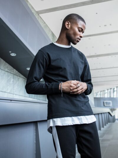 Build Your Brand Long Sleeve With Cuff Rib BY091