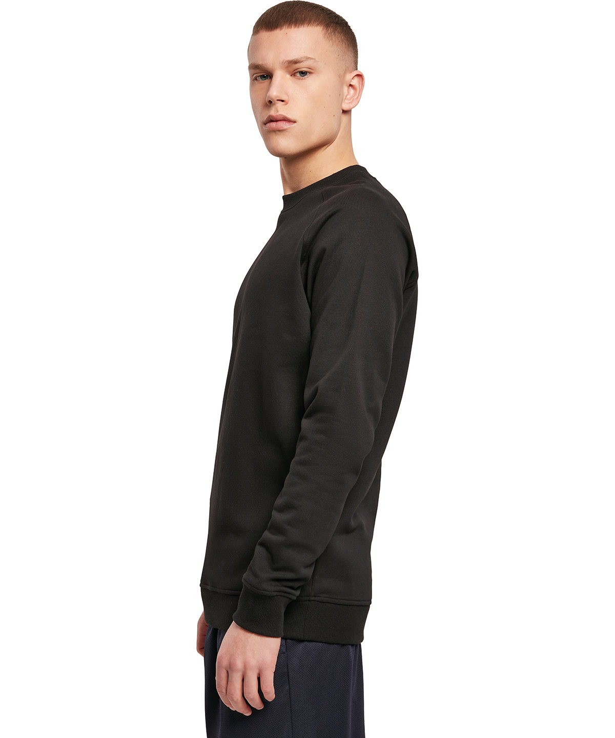 Build Your Brand Raglan Sweat Crew Neck BY094 - Image 2