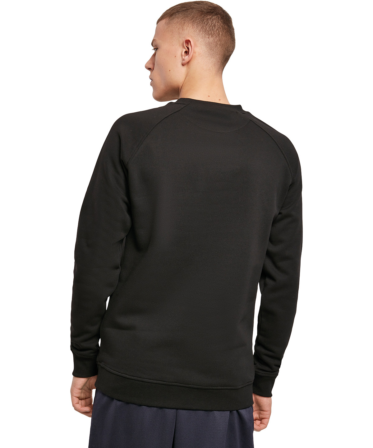 Build Your Brand Raglan Sweat Crew Neck BY094 - Image 3