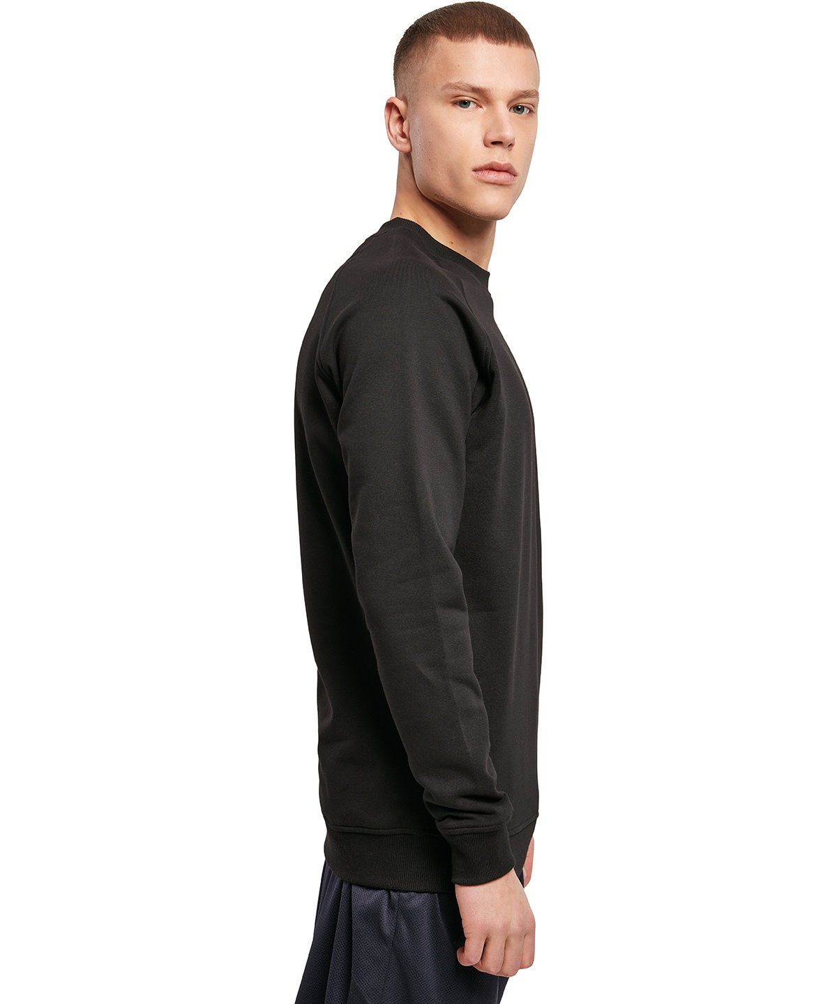 Build Your Brand Raglan Sweat Crew Neck BY094 - Image 4