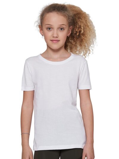 Build Your Brand Girls Short Sleeve Tee BY115