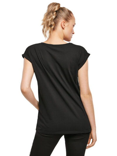 Build Your Brand Women’s Organic Extended Shoulder Tee BY138