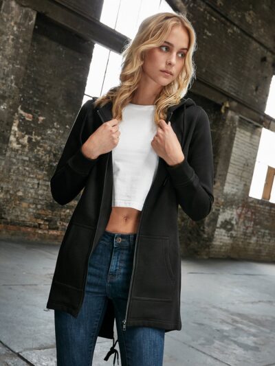 Build Your Brand Women’s Sweat Parka BY148