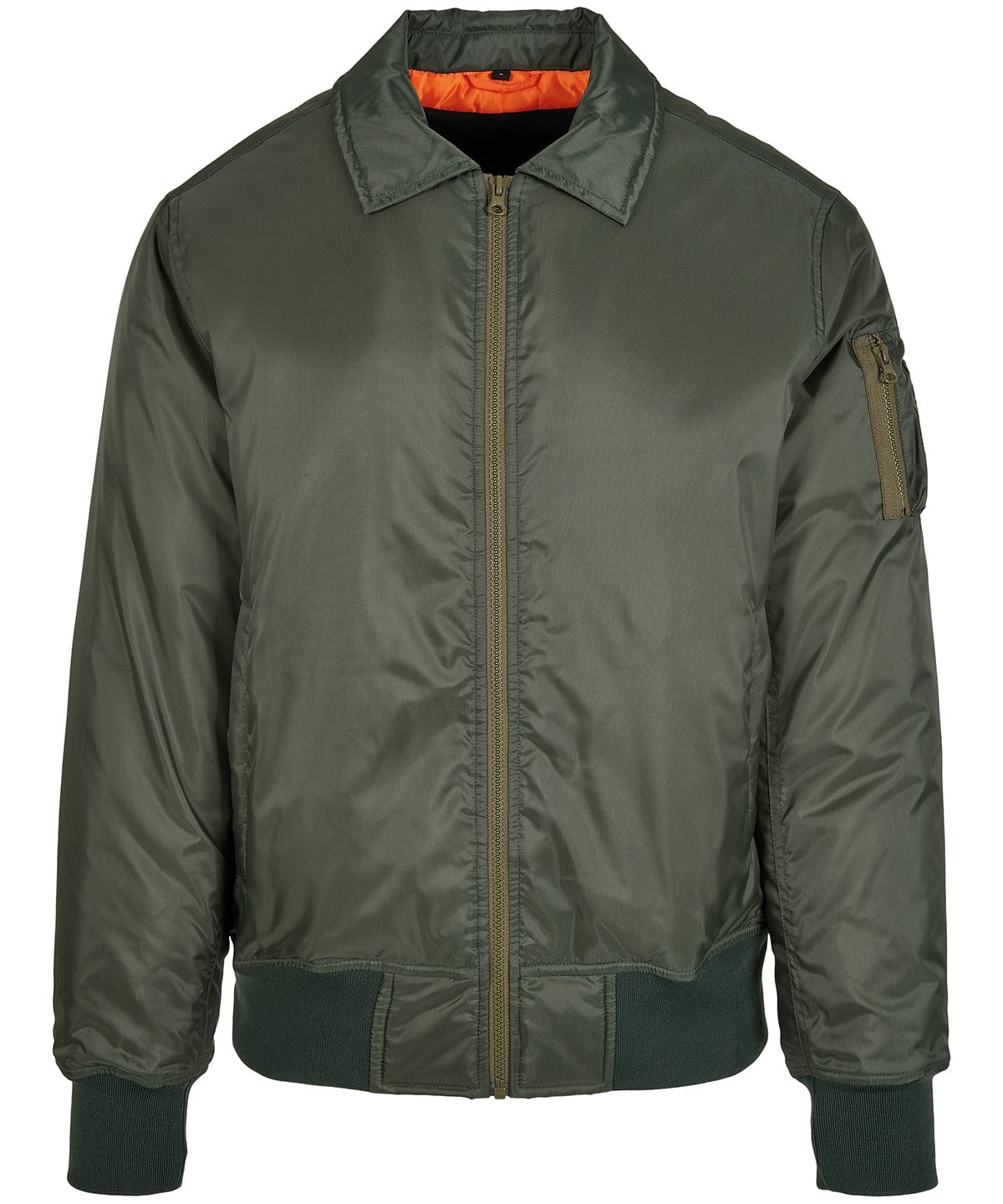 Build Your Brand Collar Bomber Jacket BY157 - Image 2