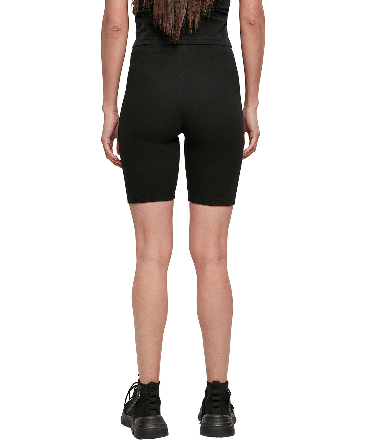 Build Your Brand Women's High Waist Cycle Shorts BY184 - Image 4