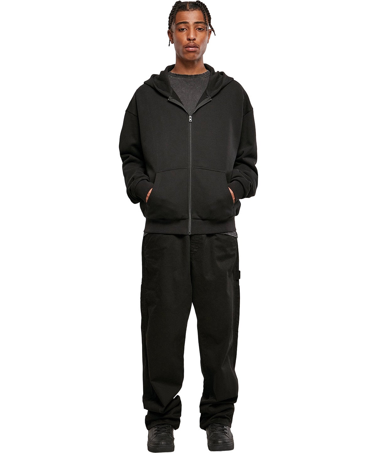 Build Your Brand Ultra Heavy Zip Hoodie BY192 - Image 2