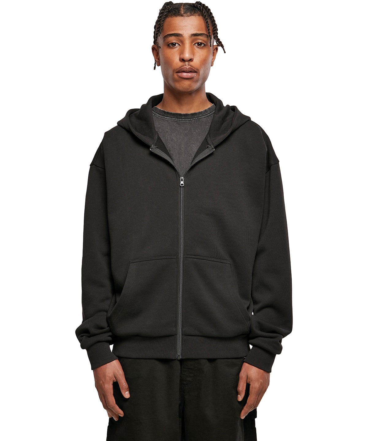 Build Your Brand Ultra Heavy Zip Hoodie BY192 - Image 3