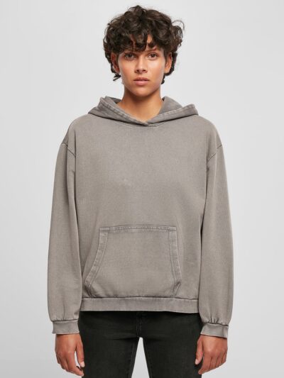 Build Your Brand Women’s Acid Washed Oversized Hoodie BY194