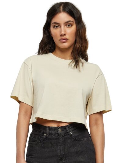 Build Your Brand Women’s Short Oversized Tee BY264