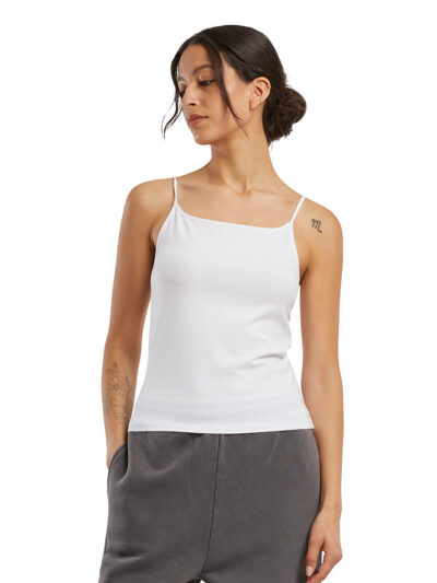 Build Your Brand Women’s Stretch Jersey Short Slim Top BY314