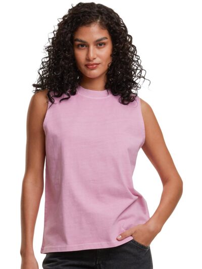 Build Your Brand Women’s Vintage Washed Sleeveless Tee BY429