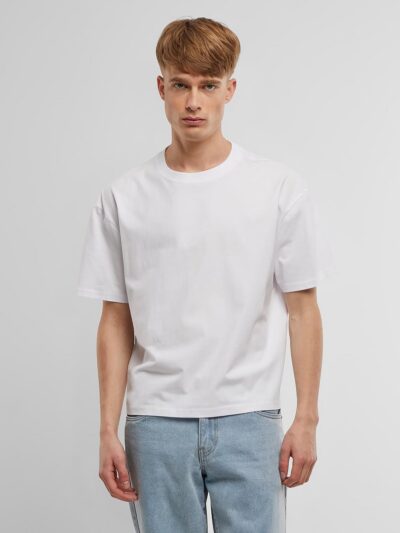 Build Your Brand Cropped Oversize Tee BY439