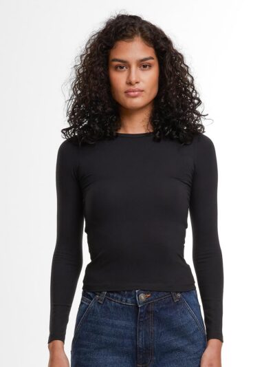 Build Your Brand Women’s Ultra Slim Long Sleeve BY446