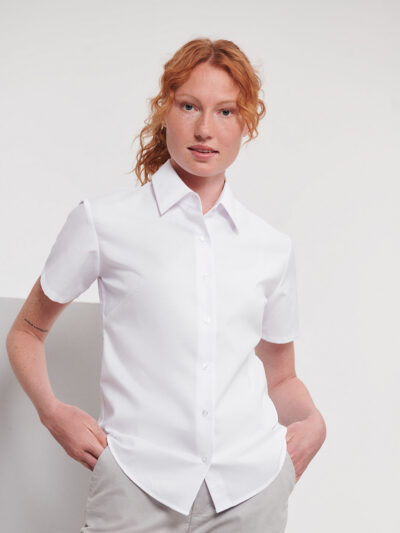 Russell Athletic Women’s Short Sleeve Oxford Shirt J933F
