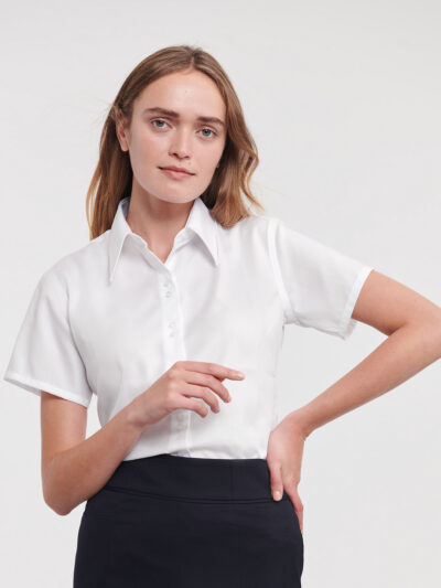 Russell Athletic Women’s Short Sleeve Ultimate Non-iron Shirt J957F
