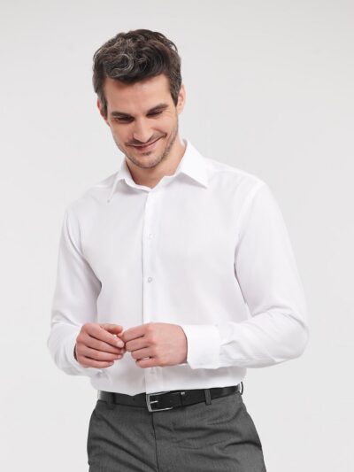 Russell Athletic Long Sleeve Tailored Ultimate Non-iron Shirt J958M