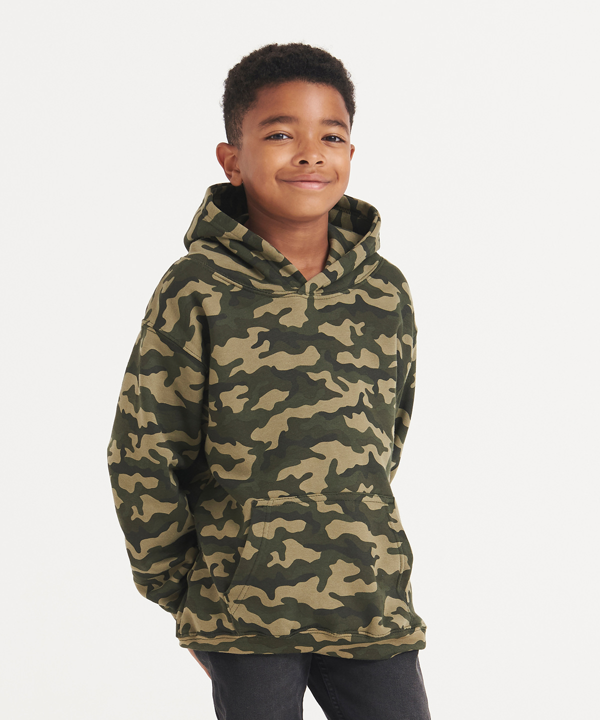 AWDis Kids Camo Hoodie JH14J - Image 2