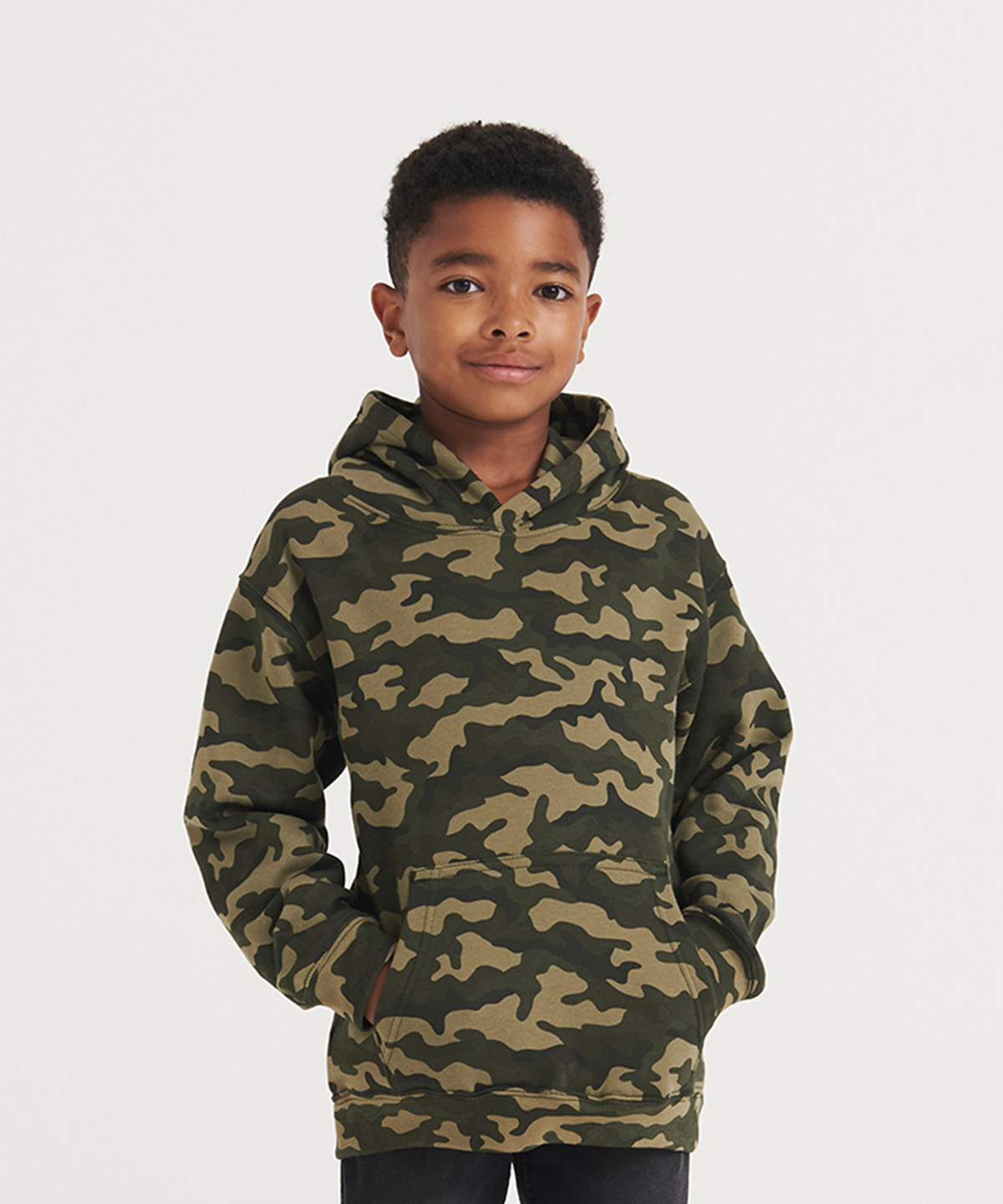 AWDis Kids Camo Hoodie JH14J - Image 3