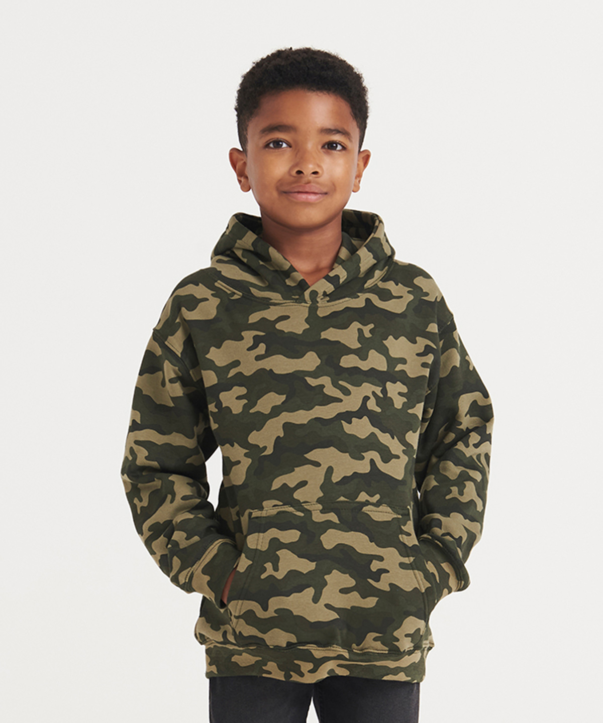 AWDis Kids Camo Hoodie JH14J - Image 4