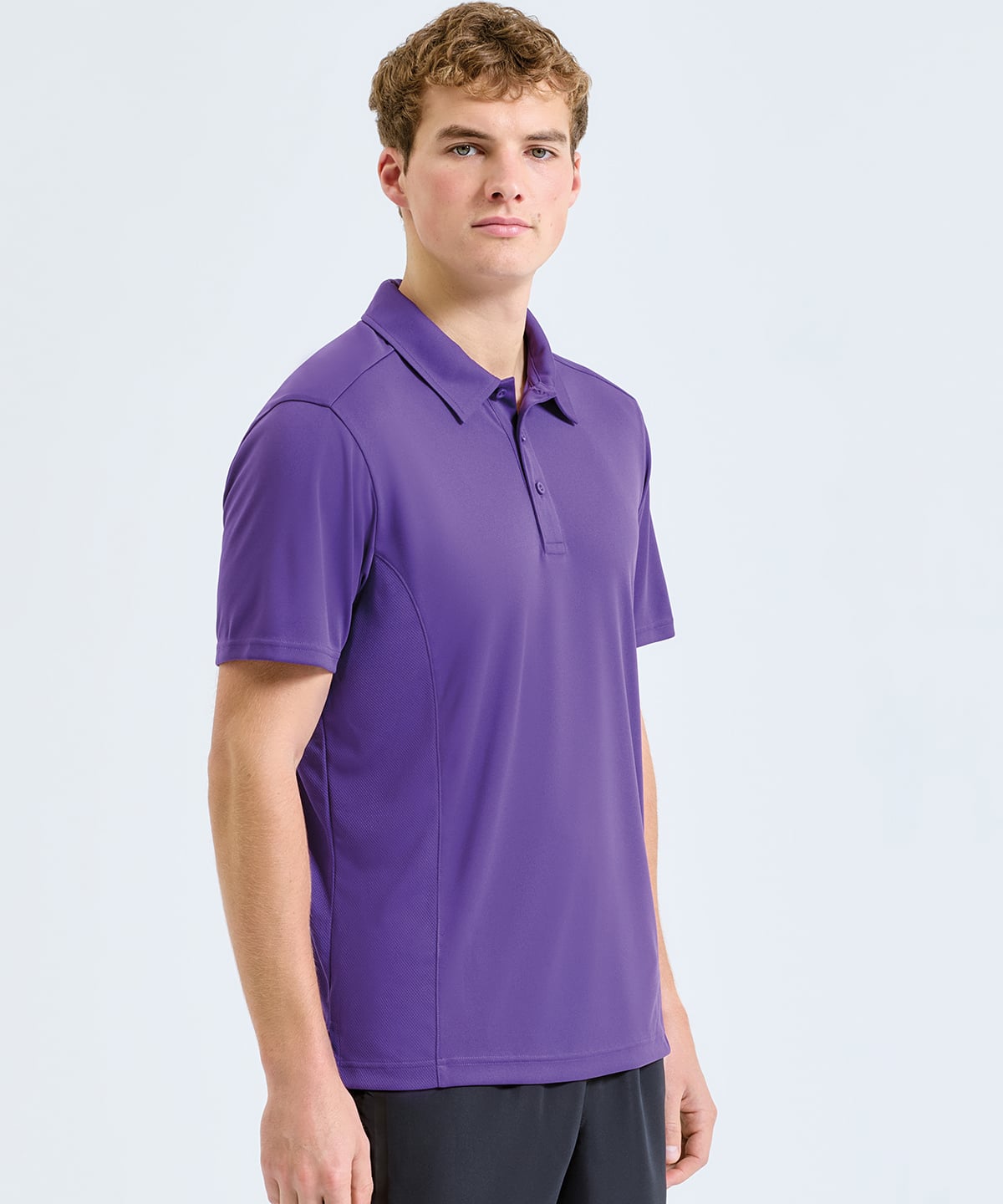 TriDri Men's Panelled Polo TR012 - Image 2