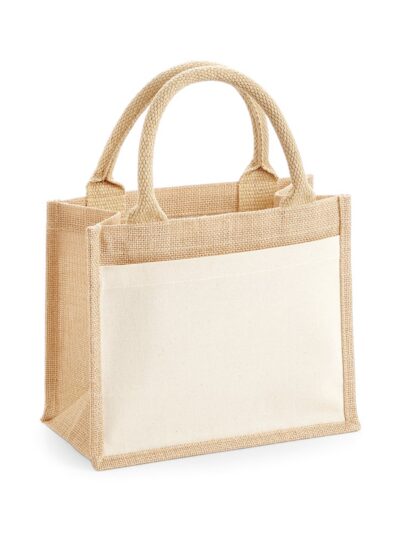 Westford Mill Cotton Pocket Jute Gift Bag W425